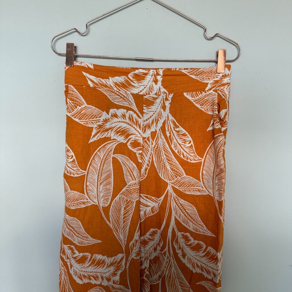 Rachel Zoe Womens Linen Pants Small Elastic Waist Coastal Resortwear Lagom Boho - Picture 3 of 7